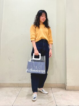 「アイテム（レインシューズ、シルバー系）」を使った、101778さん（レディース・154cm）の秋コーディネート