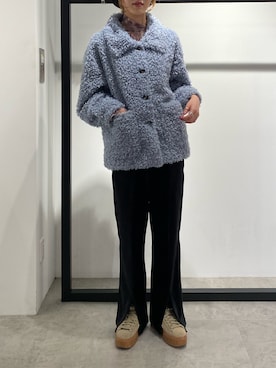 「Lui's（ルイス）のアイテム（ムートンコート）」を使った、2a1さん（レディース・170cm）の冬コーディネート