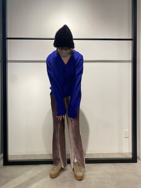 「Lui's（ルイス）のアイテム（帽子）」を使った、2a1さん（レディース・170cm）の冬コーディネート