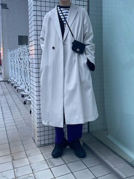 「Lui's（ルイス）のアイテム（チェスターコート）」を使った、2a1さん（レディース・170cm）の冬コーディネート