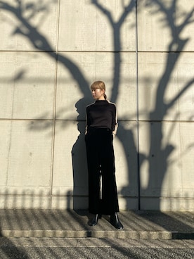 「ワントーンスタイル」｜2a1さん（レディース・170cm）の冬コーディネート