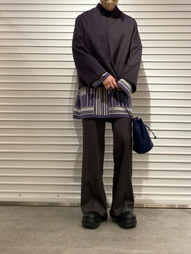 「Lui's（ルイス）のアイテム（ブルゾン）」を使った、2a1さん（レディース・170cm）の冬コーディネート