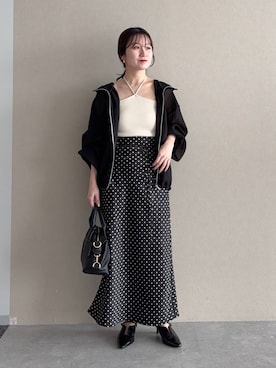 「スカート」｜MiOさん（レディース・155cm）の春コーディネート