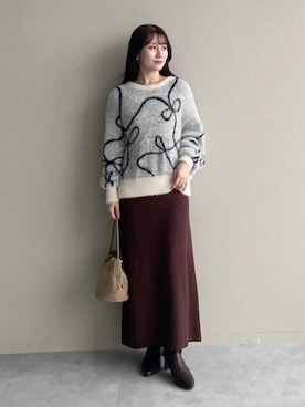 「mysty woman（ミスティウーマン）のアイテム」を使った、MiOさん（レディース・155cm）の秋コーディネート