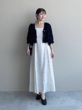 「アイテム（スリッポン）」を使った、MiOさん（レディース・155cm）の夏コーディネート