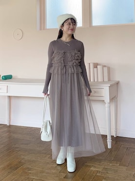 MiOさん（レディース・155cm）の冬コーディネート