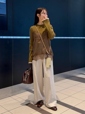 「Me%（ミィパーセント）のアイテム」を使った、MiOさん（レディース・155cm）の春コーディネート