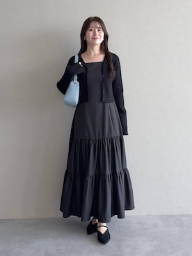 「mysty woman（ミスティウーマン）のアイテム（ショルダーバッグ）」を使った、MiOさん（レディース・155cm）の夏コーディネート