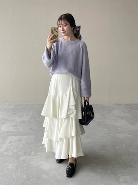 「アイテム（その他ヘアアクセサリー）」を使った、MiOさん（レディース・155cm）の秋コーディネート