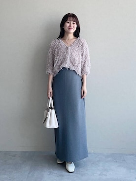 「アイテム（スリッポン）」を使った、MiOさん（レディース・155cm）の夏コーディネート
