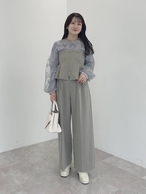 ✨美品✨N°21 伊製 シルク混 フローラルレース 長袖シャツブラウス 42 ✨美品✨N°21 伊製 シルク混 フローラルレース 長袖シャツブラウス