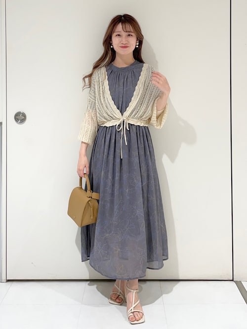 ベストセットツイン柄ワンピース 294288（ワンピース）｜mysty woman