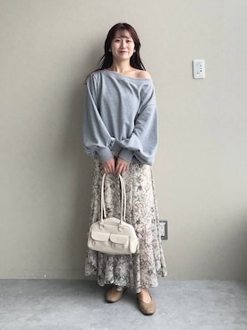 「mysty woman（ミスティウーマン）のアイテム（スウェット）」を使った、MiOさん（レディース・155cm）の夏コーディネート