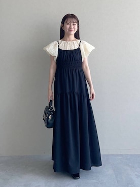 「アイテム（スリッポン）」を使った、MiOさん（レディース・155cm）の夏コーディネート