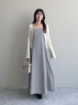 「アイテム（スリッポン）」を使った、MiOさん（レディース・155cm）の夏コーディネート