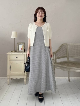 「デート/ロマンティック」｜MiOさん（レディース・155cm）の夏コーディネート