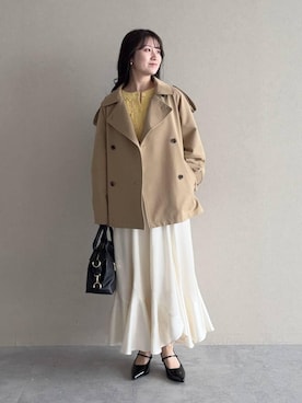 「mysty woman（ミスティウーマン）のアイテム（スカート）」を使った、MiOさん（レディース・155cm）の春コーディネート