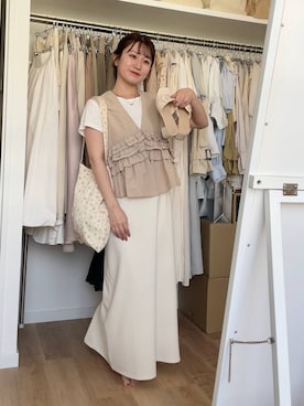 「デート/ロマンティック」｜MiOさん（レディース・155cm）の夏コーディネート