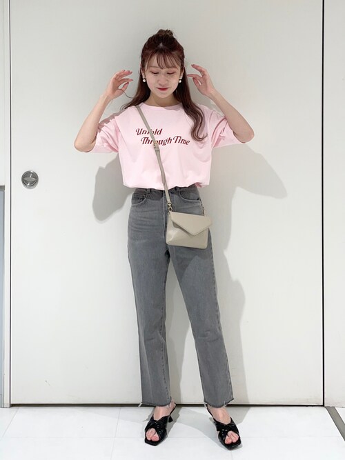 Mysty Woman 博多アミュエスト店mioさんのtシャツ カットソーを使ったコーディネート Zozotown