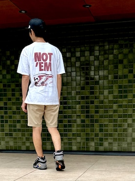 「FR2（エフアールツー）のアイテム（帽子）」を使った、s0325さん（メンズ・170cm）の春コーディネート