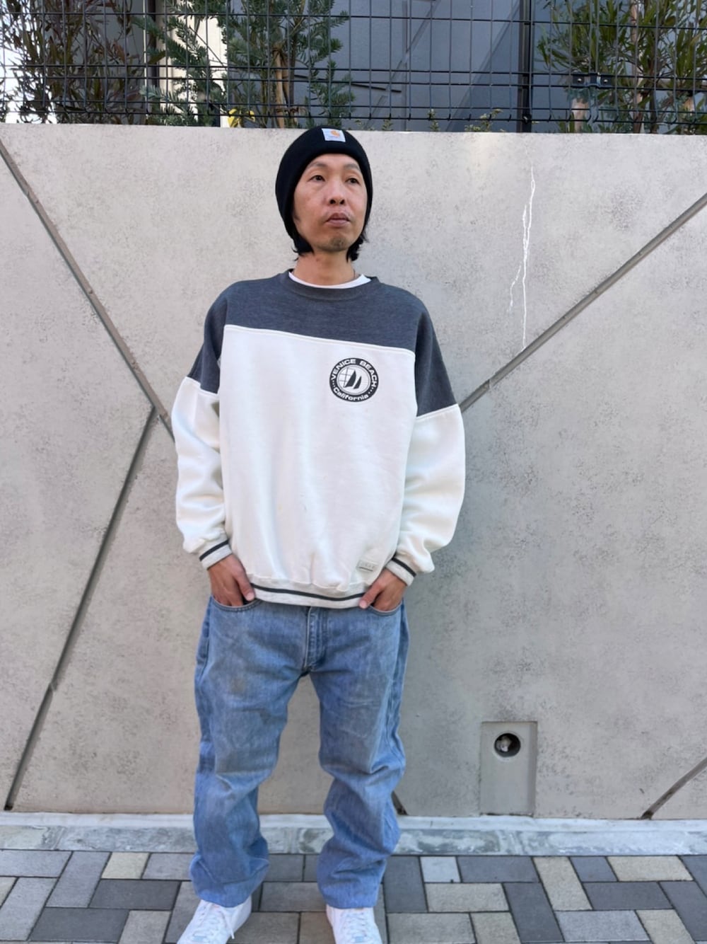 【Champion × Levi’s】スウェットカーディガン×505 王道コーデ Champion × Levi's】スウェットカーディガン×505 王道コーデ