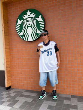 「NIKE（ナイキ）のアイテム（Tシャツ/カットソー）」を使った、s0325さん（メンズ・170cm）の夏コーディネート