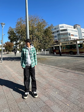 「アイテム（チノパンツ）」を使った、s0325さん（メンズ・170cm）の秋コーディネート