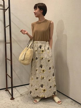 「folna（フォルナ）のアイテム」を使った、Tariさん（レディース・160cm）の夏コーディネート