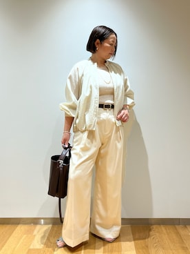 「qualite（カリテ）のアイテム（アクセサリー）」を使った、terunumaさん（レディース・150cm）の春コーディネート