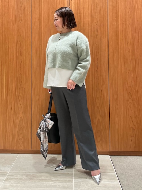 ブライトツイルスリットノースリーブ