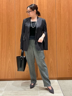 「アイテム（テーラードジャケット）」を使った、terunumaさん（レディース・150cm）の冬コーディネート