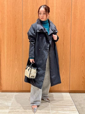 「リバーシブル」｜「アイテム（トレンチコート）」を使った、terunumaさん（レディース・150cm）の秋コーディネート