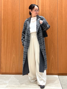 「アイテム（チェスターコート）」を使った、terunumaさん（レディース・150cm）の秋コーディネート