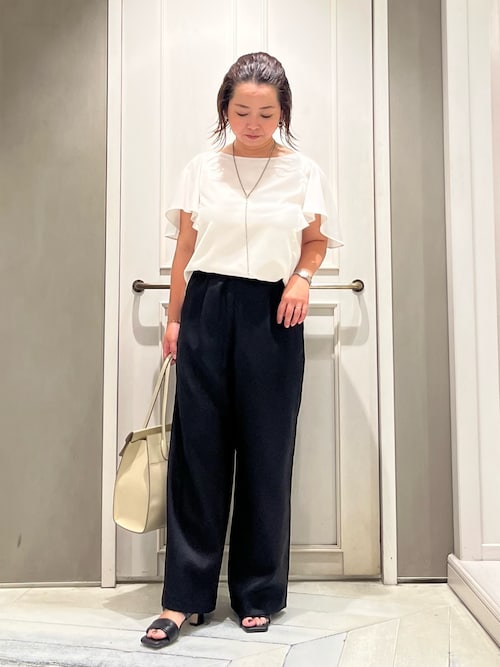 セール】【セットアップ対応】バックサテンジョーゼットフレアー