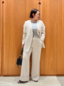 「qualite（カリテ）のアイテム（パンツ）」を使った、terunumaさん（レディース・150cm）の春コーディネート