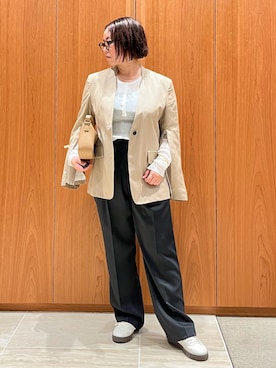「アイテム（テーラードジャケット）」を使った、terunumaさん（レディース・150cm）の秋コーディネート