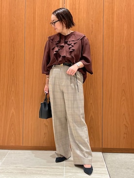 「アイテム（パンプス）」を使った、terunumaさん（レディース・150cm）の秋コーディネート