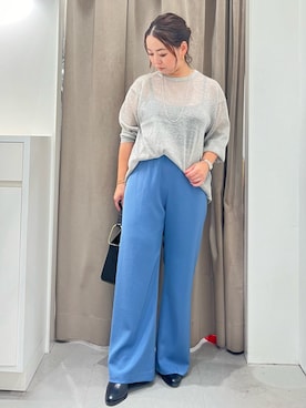 「アイテム（ニット/セーター、シルバー系）」を使った、terunumaさん（レディース・150cm）の秋コーディネート