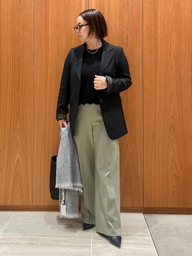 「アイテム（テーラードジャケット）」を使った、terunumaさん（レディース・150cm）の秋コーディネート