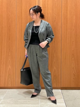 「アイテム（テーラードジャケット）」を使った、terunumaさん（レディース・150cm）の秋コーディネート