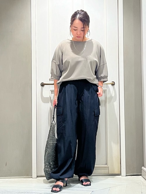 セール】セミドルマンジョーゼットプルオーバー（Tシャツ