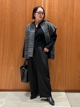 「アイテム（ポンチョ）」を使った、terunumaさん（レディース・150cm）の秋コーディネート