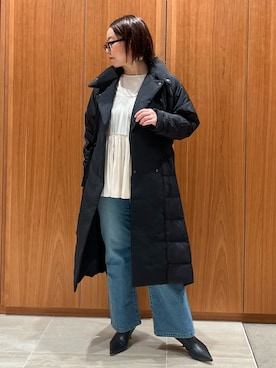 「アイテム（ダウンジャケット/コート）」を使った、terunumaさん（レディース・150cm）の秋コーディネート