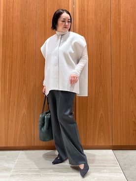 「アイテム（ポンチョ）」を使った、terunumaさん（レディース・150cm）の秋コーディネート