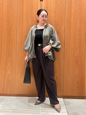 「qualite（カリテ）のアイテム（ブルゾン）」を使った、terunumaさん（レディース・150cm）の秋コーディネート
