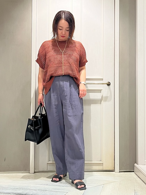 qualite（カリテ） パンツ フィブリルポプリンドロストパンツ