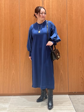 「qualite（カリテ）のアイテム（ワンピース）」を使った、terunumaさん（レディース・150cm）の冬コーディネート