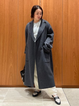 「アイテム（チェスターコート）」を使った、terunumaさん（レディース・150cm）の秋コーディネート