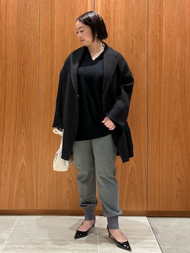 「アイテム（チェスターコート）」を使った、terunumaさん（レディース・150cm）の冬コーディネート