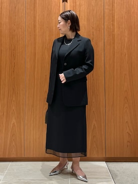 「アイテム（テーラードジャケット）」を使った、terunumaさん（レディース・150cm）の冬コーディネート